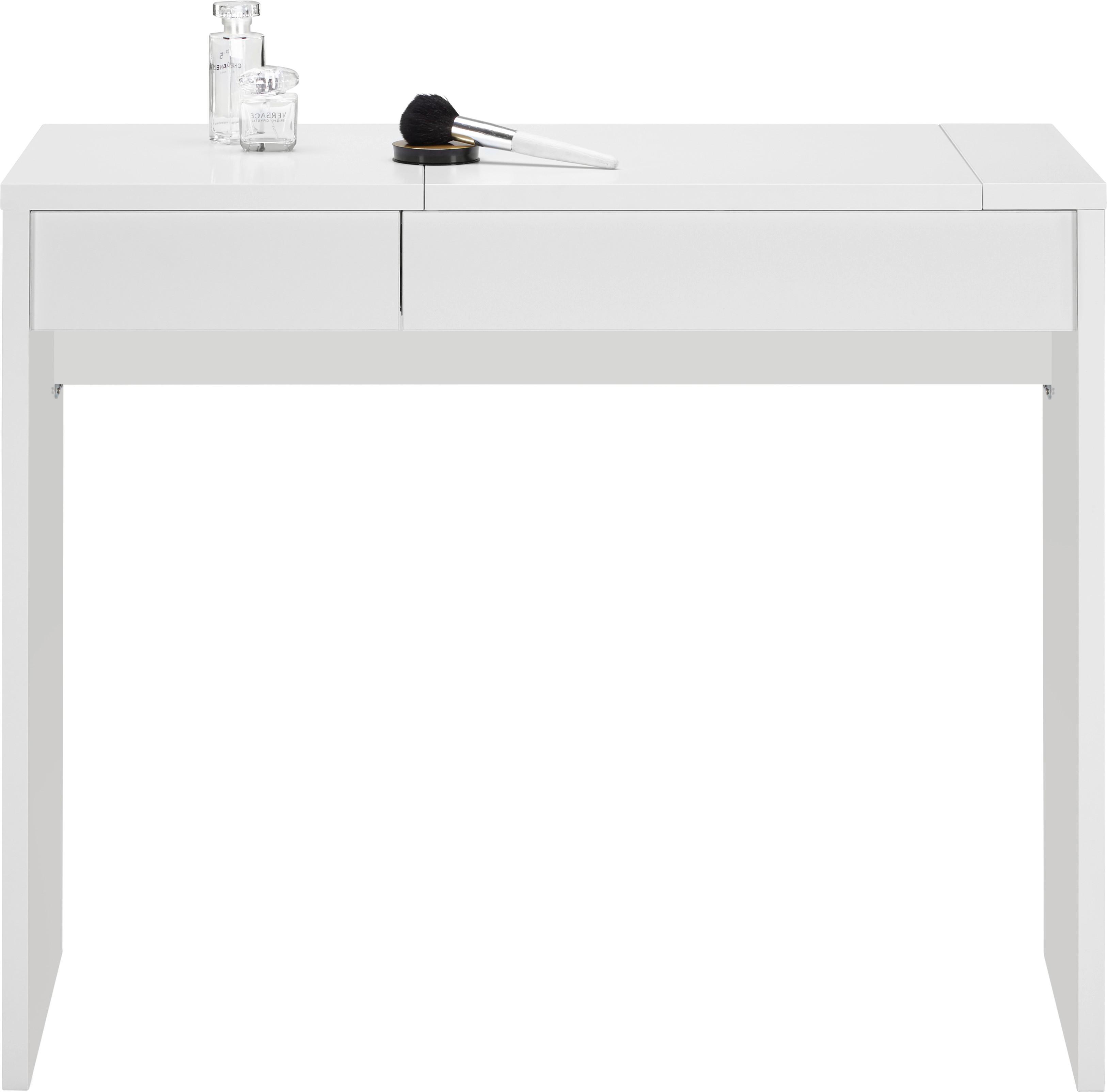 Schminktisch in Weiss - Weiss, Modern, Holzwerkstoff (90/76/40cm) - Mömax