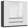 DULAP  USI ROTATIVE MAINZ - argintiu/alb, Basics, material pe bază de lemn (226/210/54cm) - Modern Living