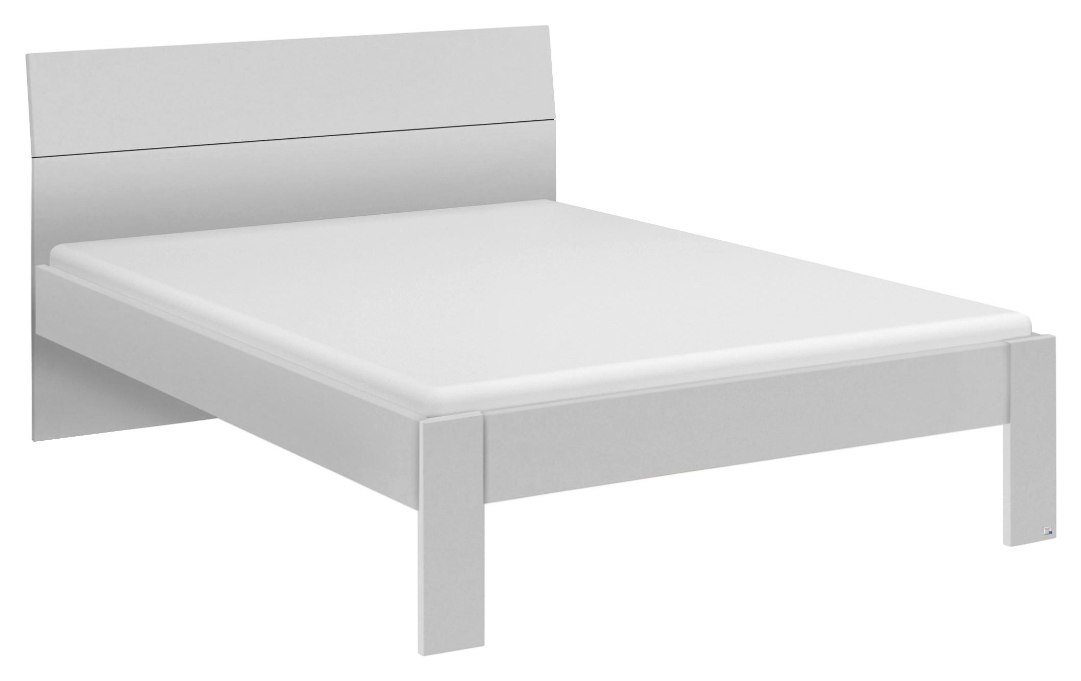 Postelja Flexx, Bela, 90x200 - bela, Basics, leseni material (90/200cm) - Xora
