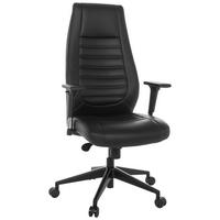 Pisarniški Stol Vitoro B, Črna - črna, Basics, kovina/umetna masa (67/119-129/76cm) - MID.YOU