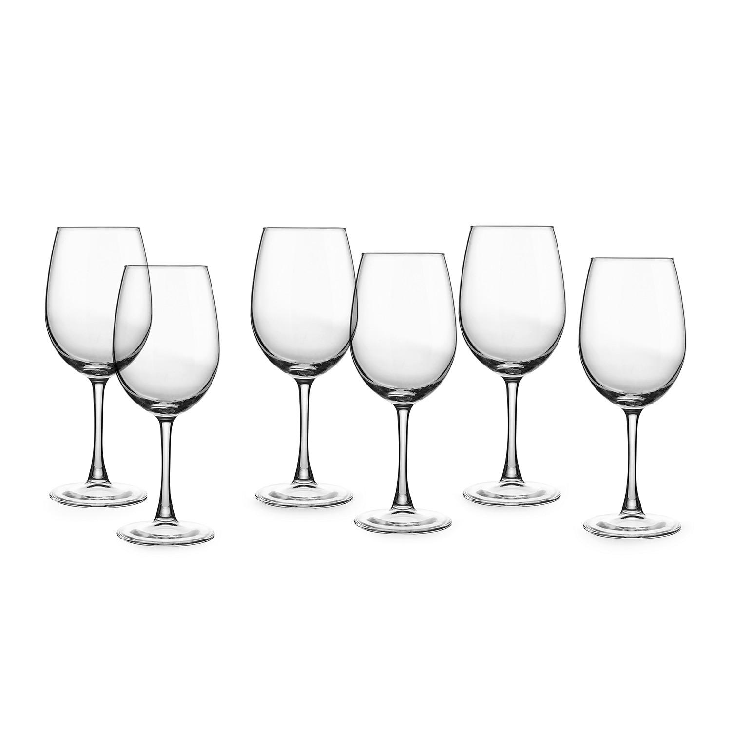 Set pahare 6/1 cca. 370 ml - transparent, Basics, sticlă (8/20,1cm) - Echtwerk