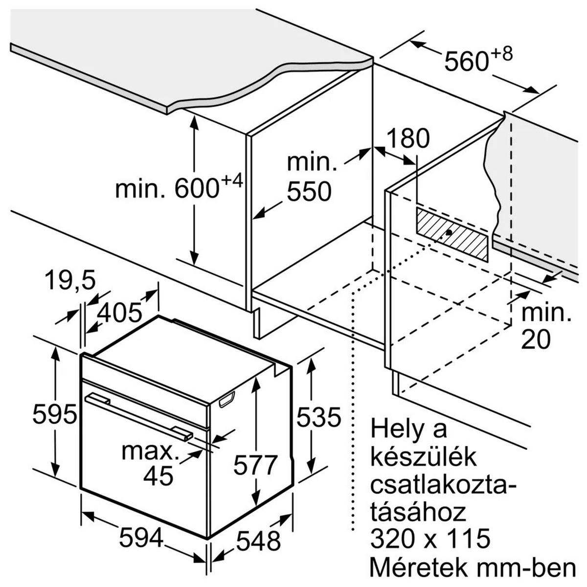 Beépíthető Sütő Hbg7741w1 - fehér, Design - Bosch