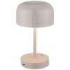 PORTABEL LAMPA SOFTI - grå, Modern, metall/plast (10/22,5/12,5cm) - Mömax