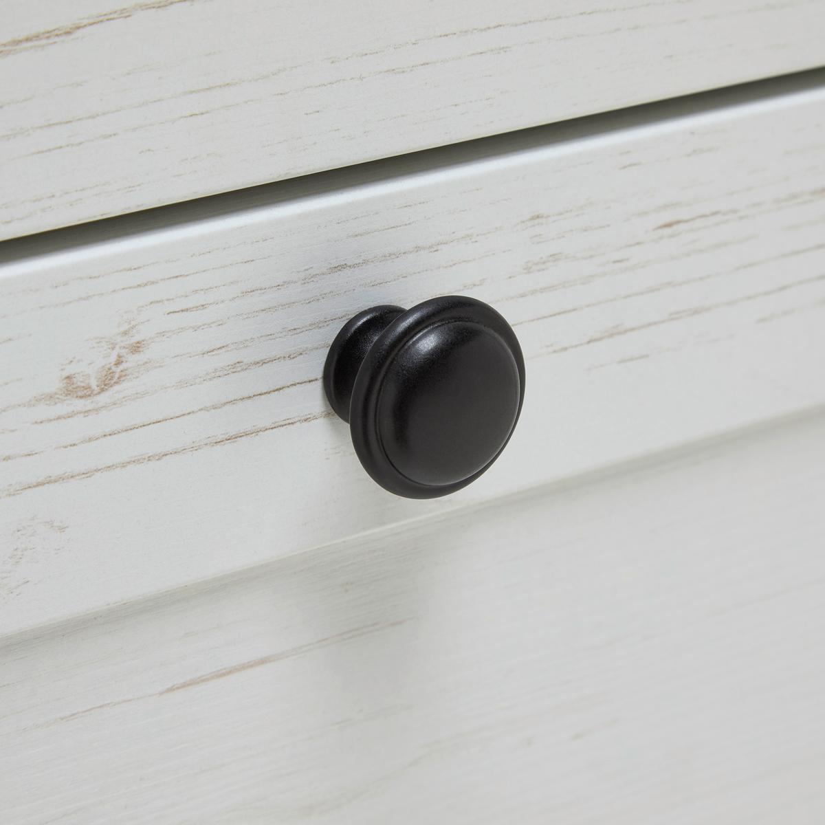 Sideboard Korsika Eichefarben/Weiß - Eichefarben/Schwarz, ROMANTIK / LANDHAUS, Holzwerkstoff/Metall (150/85/43cm) - Mömax