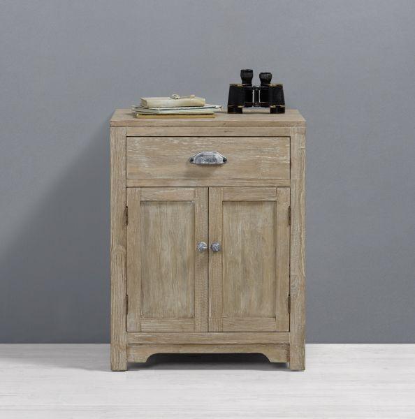 in Kieferfarben 'Savannah Antik' - Kieferfarben, MODERN, Holz/Metall (50/37/65,5cm) - Bessagi Home