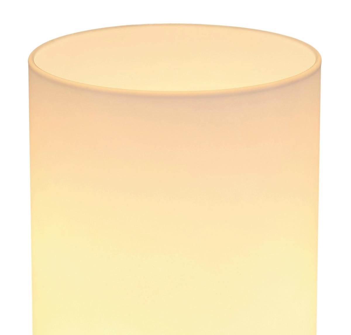 Namizna Led-svetilka Cyli - barve niklja/opal, Basics, kovina/steklo (11/24cm) - Globo