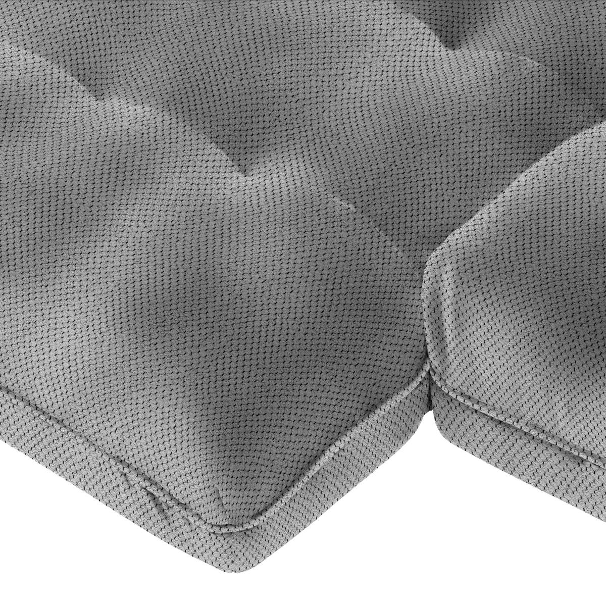 Wohnlandschaft Vivo Grau - Schwarz/Grau, MODERN, Kunststoff/Textil (179/63/317cm) - Premium Living