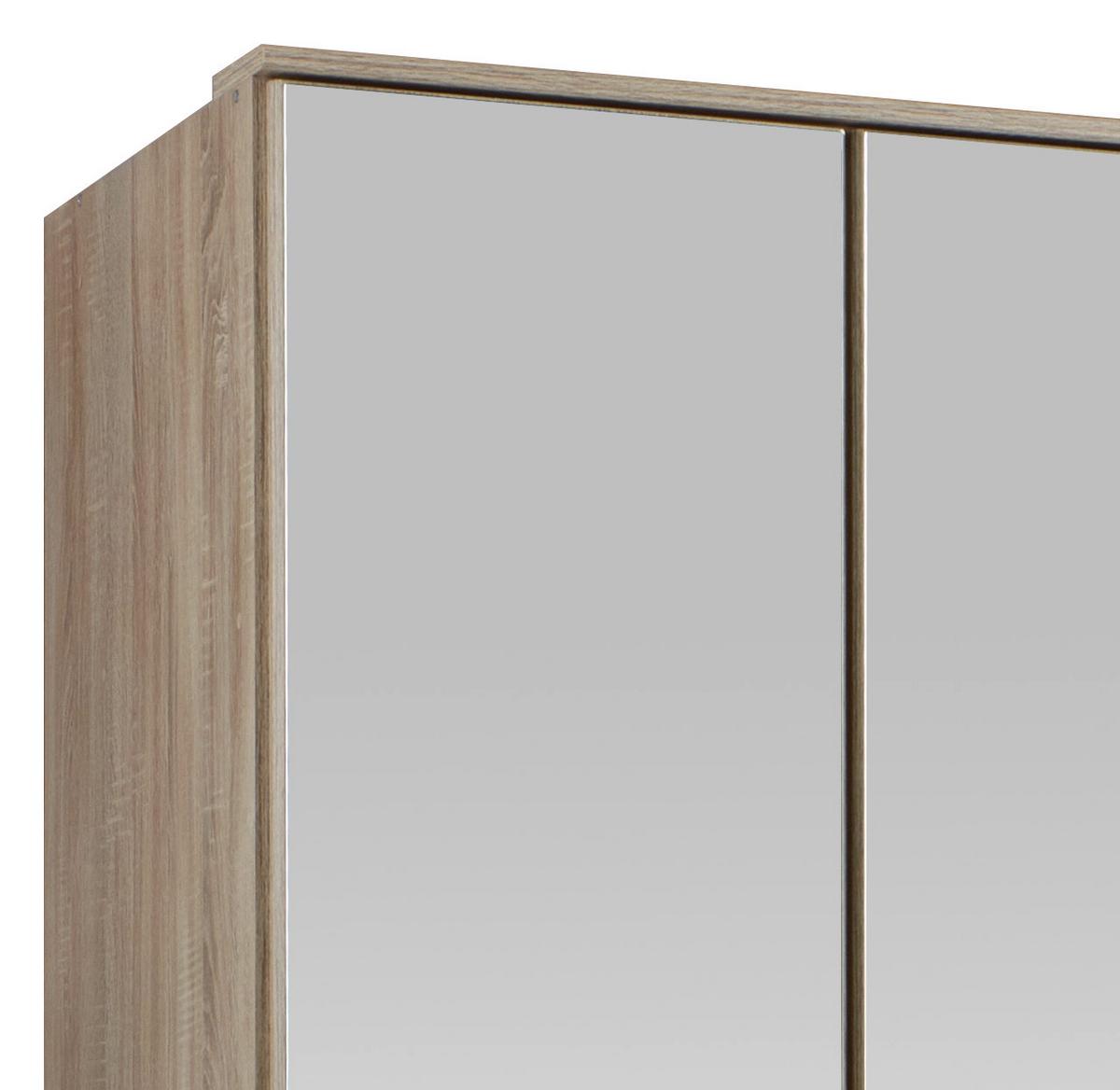 Ormar S Klasičnm Vratima Imago - boje hrasta/boje aluminija, Konvencionalno, staklo/drvni materijal (180/199/58cm) - Modern Living