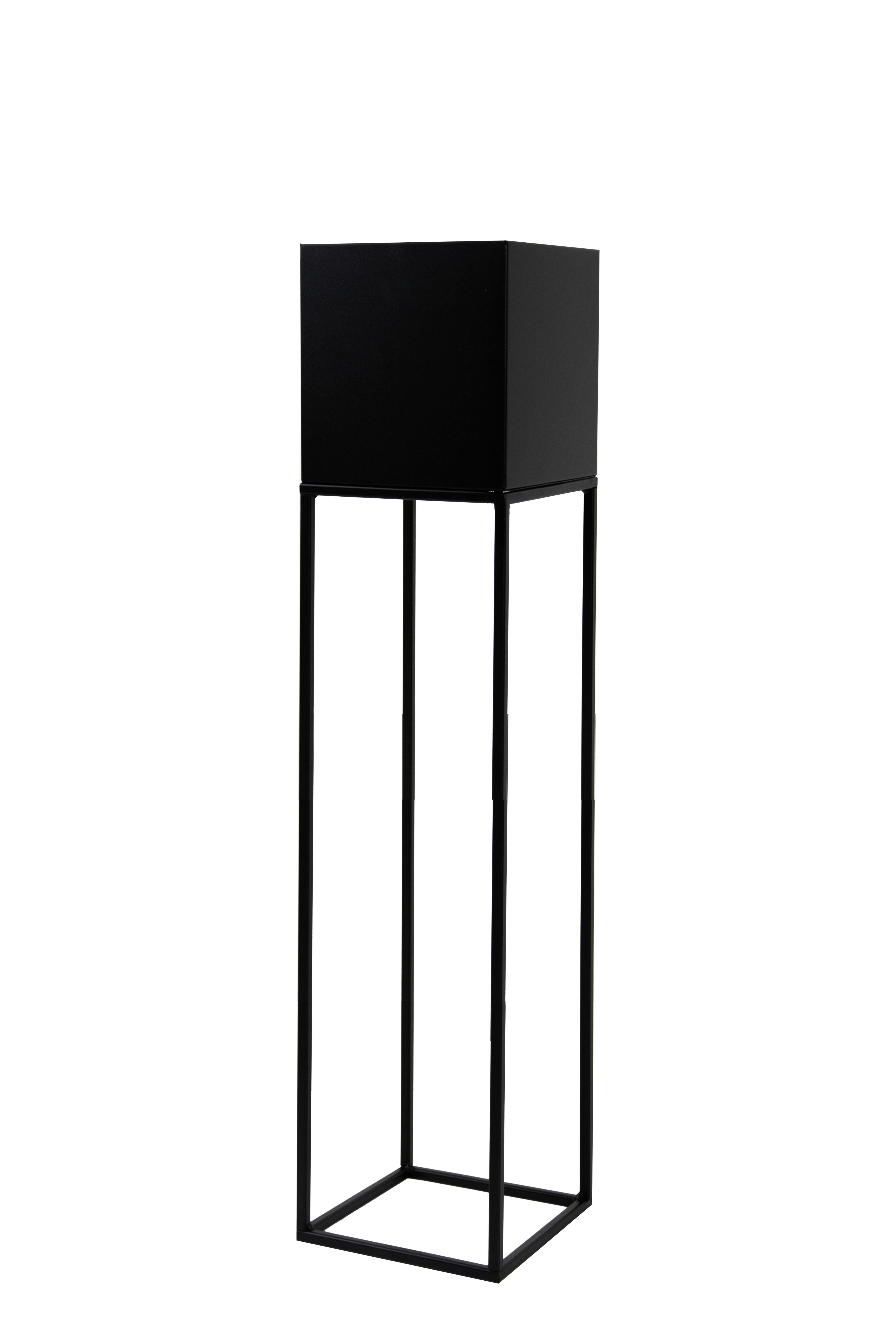 Blumenständer Schwarz - Schwarz, Basics, Metall (19/87/19cm)