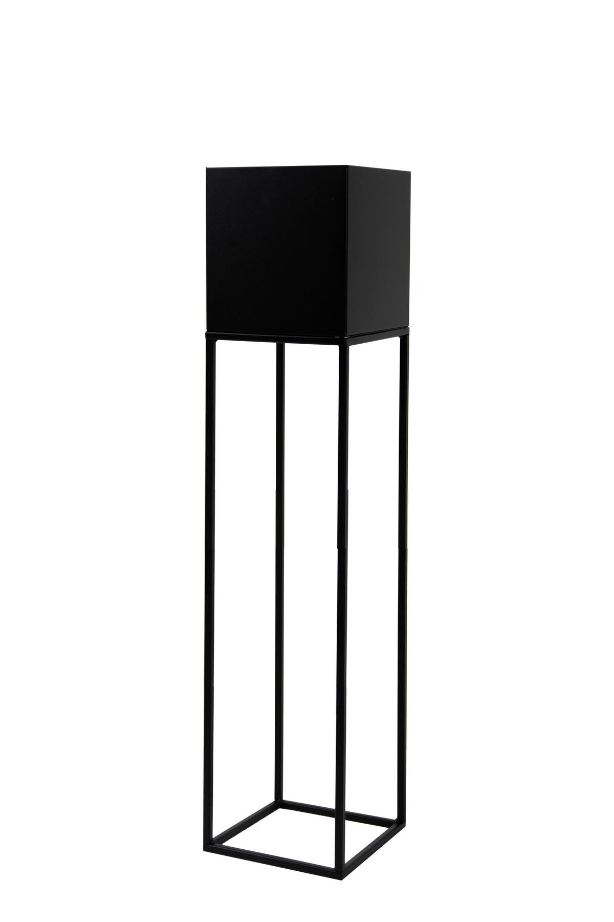 Blumenständer Schwarz - Schwarz, Basics, Metall (19/87/19cm)