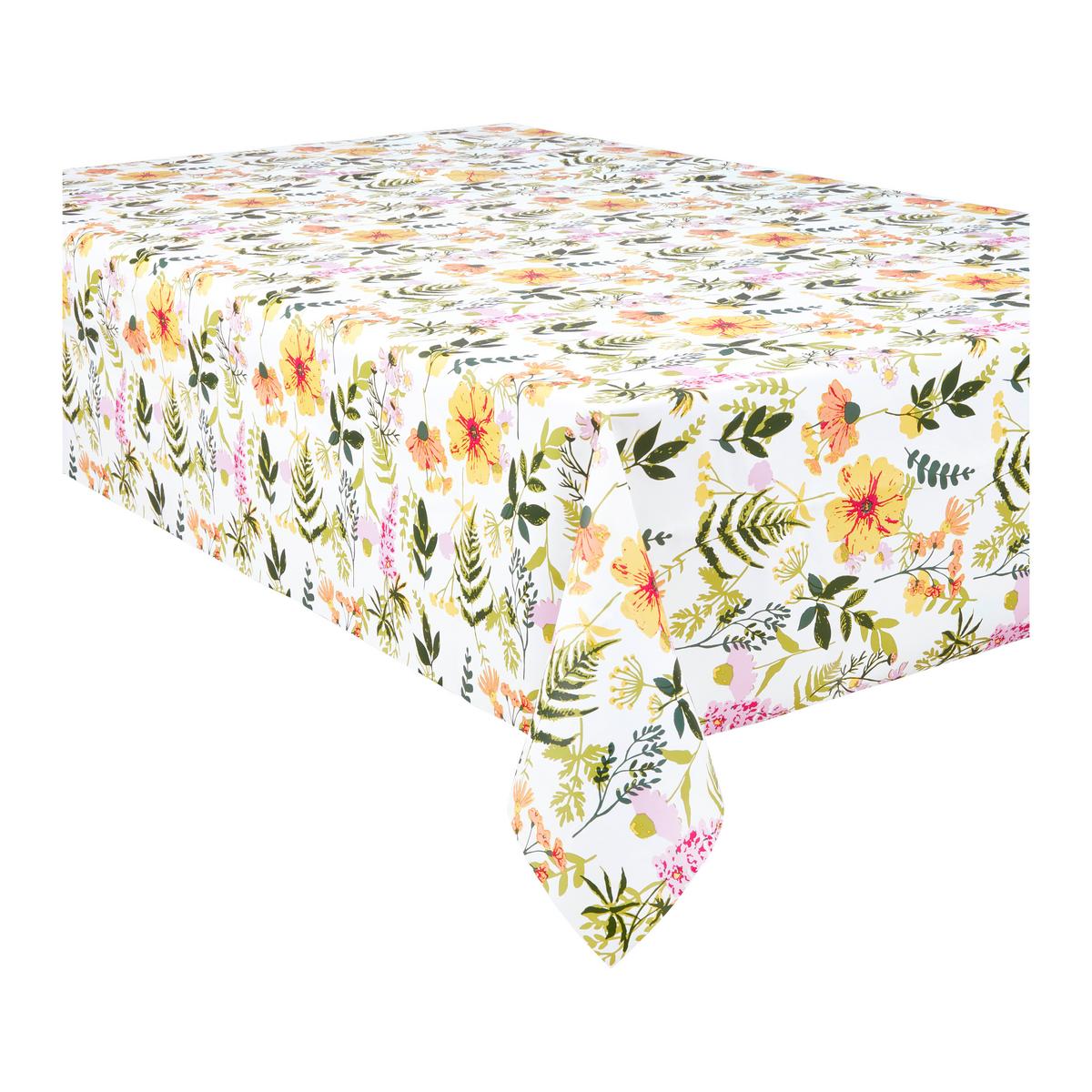 Tischdecke Petra Multicolor ca. 140x240cm - Gelb/Rosa, KONVENTIONELL, Textil (140/240cm) - Modern Living
