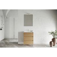 Element Ispod Umivaonika Lisbona - boje kroma/divlji hrast, Basics, drvni materijal/plastika (60/74/46cm)