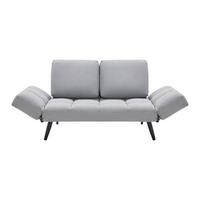 SOFA Z FUNKCJĄ SPANIA AURELIA - jasnoszary/czarny, Modern, metal/drewno (191/73/78cm) - Bessagi Home