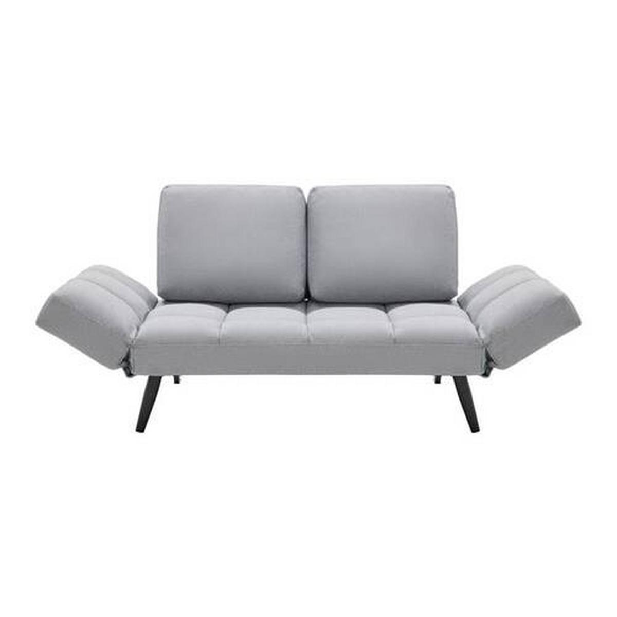 SOFA Z FUNKCJĄ SPANIA AURELIA - jasnoszary/czarny, Modern, metal/drewno (191/73/78cm) - Bessagi Home