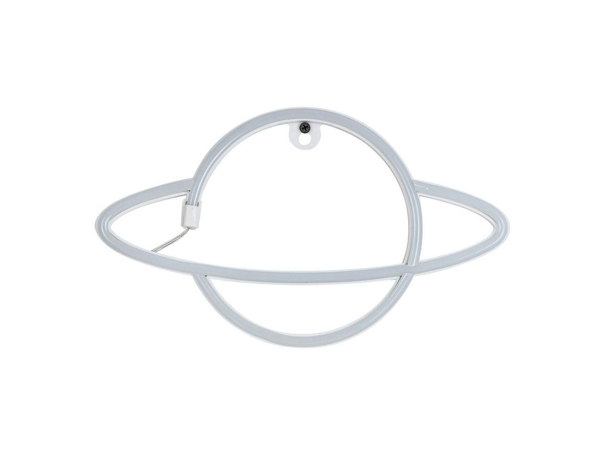 Led Dekorativna Svjetiljka Planeti - bijela/ružičasta, Konvencionalno, plastika (29,3/17,5/1,7cm) - Mömax