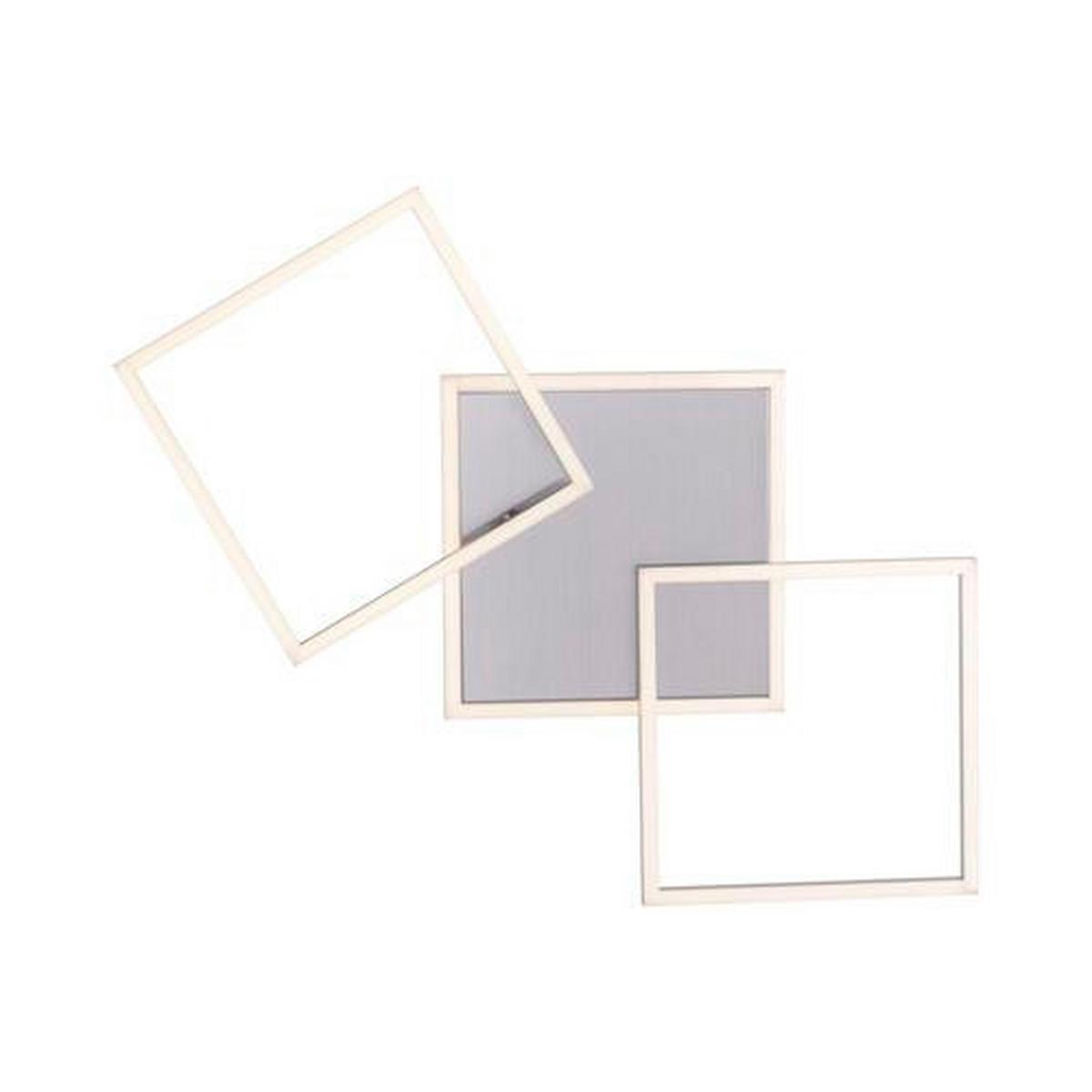 LED-Deckenleuchte Iven max. 21 Watt - Silberfarben, Kunststoff/Metall (75/53/7,3cm)