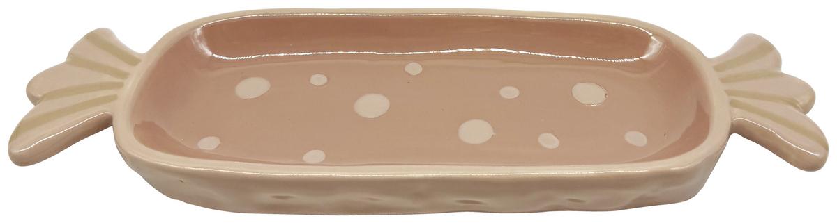 Okrasni Krožnik Candy - roza/temno roza, Konvencionalno, keramika (24/2,4/8,2cm) - Mömax