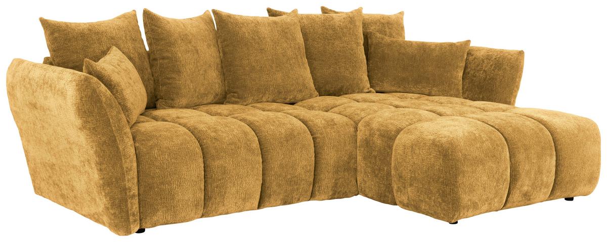 Kutna Garnitura Cammellio - boje senfa/crna, Moderno, tekstil (296/189cm) - Mömax