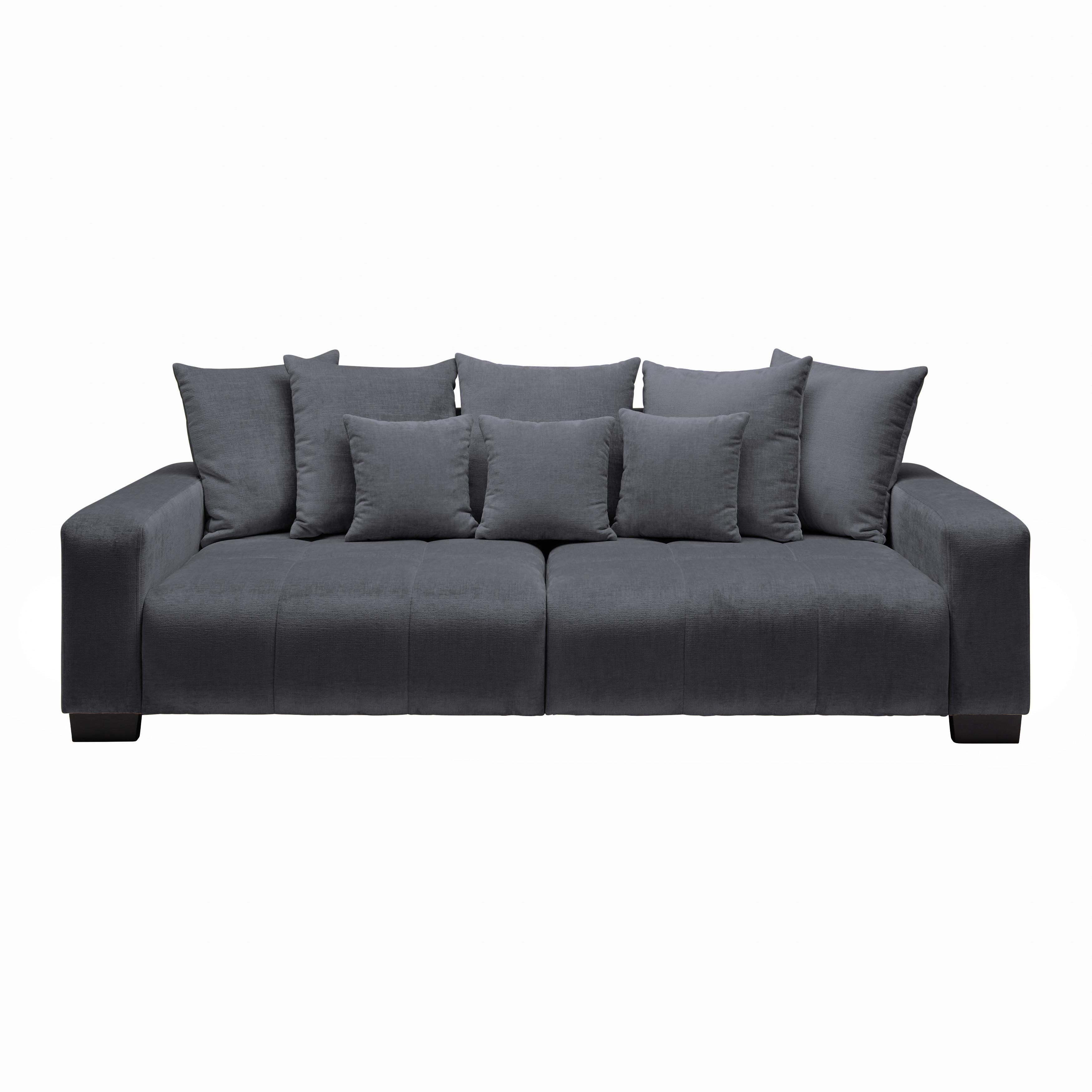 Bigsofa Matteo Graphitfarben - Graphitfarben/Schwarz, MODERN, Holz (246/93/124cm) - Based