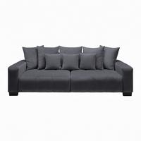 Bigsofa Matteo Graphitfarben - Graphitfarben/Schwarz, MODERN, Holz (246/93/124cm) - Based