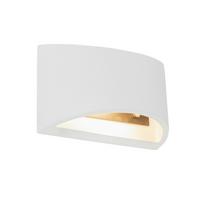 Stenska Svetilka Christine - bela, Design, naravni materiali (20/8,8/12cm) - Globo