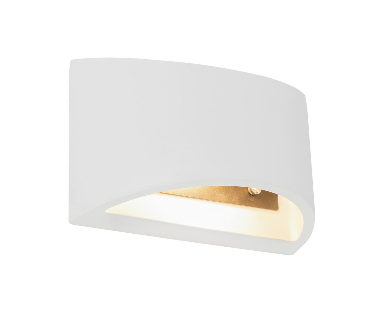 Stenska Svetilka Christine - bela, Design, naravni materiali (20/8,8/12cm) - Globo