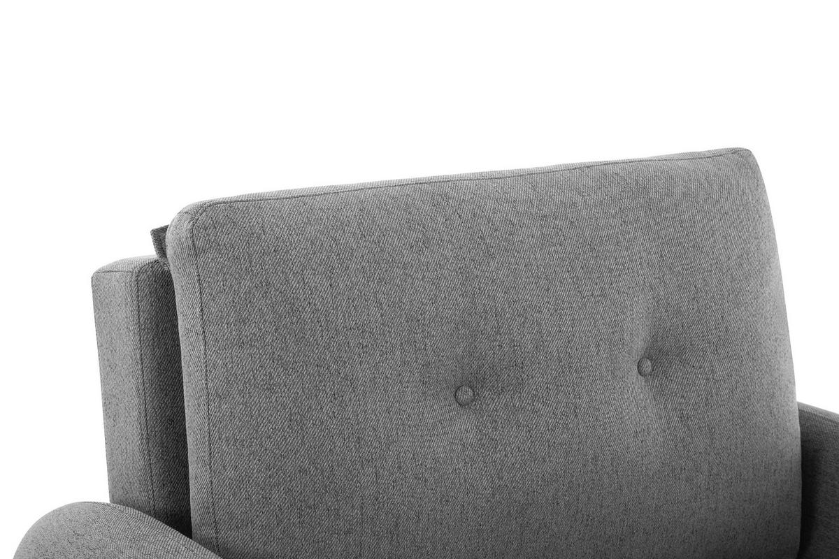 Fotelj S Funkcijo Ležišča Cosmo, Temno Siva - temno siva/črna, Design, umetna masa/tekstil (102/94/95cm) - Livetastic