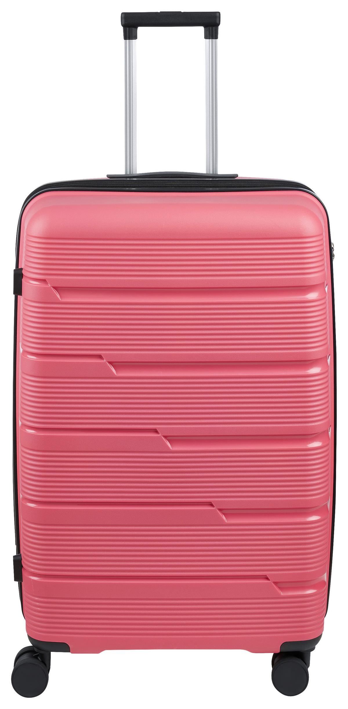 Reisekofferset Capri Pink, 3-teilig - Pink, KONVENTIONELL, Kunststoff/Textil - Mömax