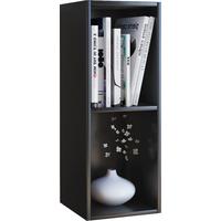 Pisarniški Regal Mendas, Črna - črna, Basics, leseni material (34/72/30cm) - MID.YOU