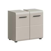 Waschbeckenunterschrank Ice Kaschmir - Kaschmir/Schwarz, Trend, Holzwerkstoff/Kunststoff (60/54/30cm) - MID.YOU