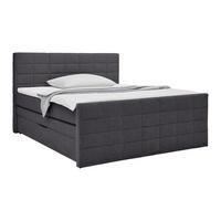 Boxspringbett Damon Schwarz ca. 160x200cm - Schwarz, KONVENTIONELL, Kunststoff/Textil (160/200cm) - Mömax