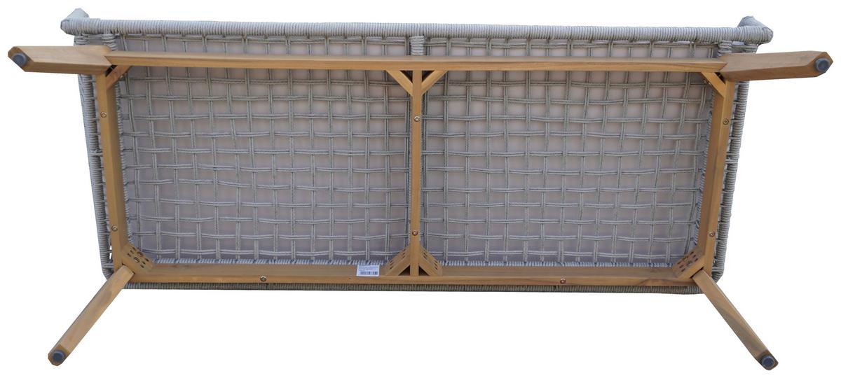 Gartenset Michi 1 Grau/Akaziefarben, 4-teilig - Grau/Akaziefarben, MODERN, Holz/Metall (82/55/40cm) - Mömax