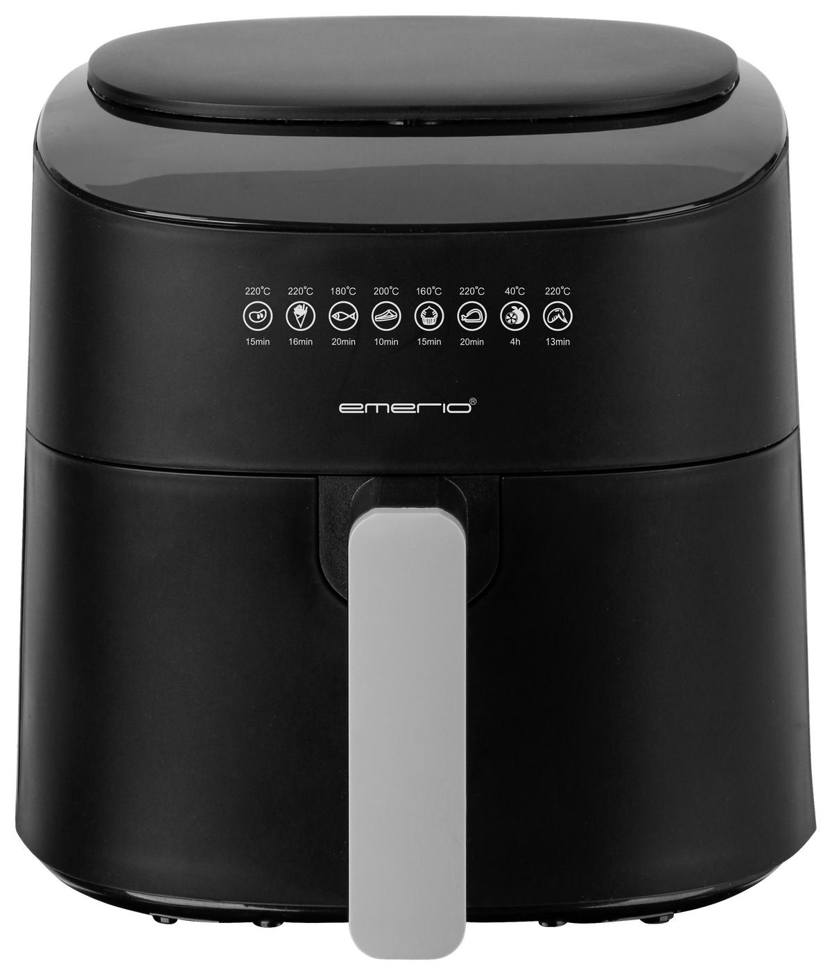 FRYTKOWNICA BEZTŁUSZCZOWA SMART FRYER - czarny, Basics, tworzywo sztuczne (30,7/39,5/30,9cm) - EMERIO