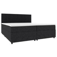 Boxbett Odin Schwarz ca. 140x200cm - Schwarz, KONVENTIONELL, Kunststoff/Textil (140/200cm) - Based