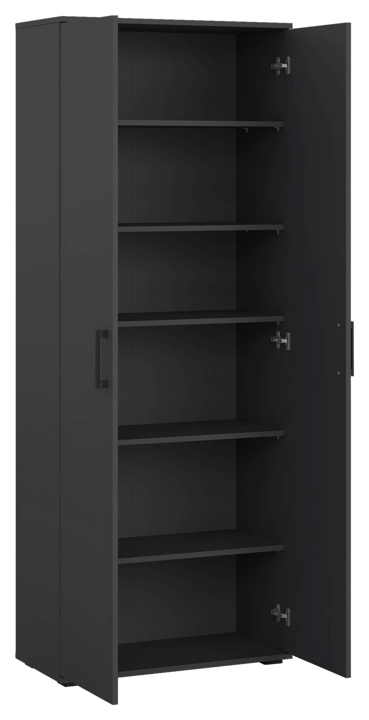 Mehrzweckschrank Bobby I Anthrazit - Anthrazit, KONVENTIONELL, Holz (70/179/34cm) - Mömax