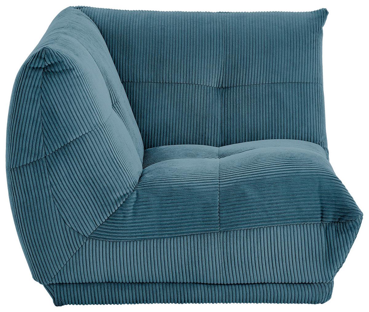 Modul Sofa Giselle Ecke Petrol - Petrol, Trend, Textil (105/80/105cm) - Livetastic