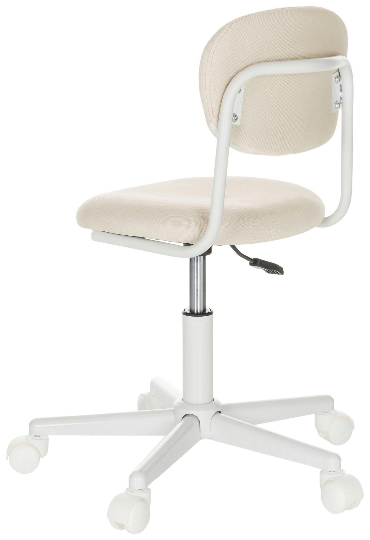 Otroški Vrtljivi Stol Kiddy Base I, Bež - bela/bež, Basics, umetna masa/tekstil (60/72-83/60cm) - MID.YOU