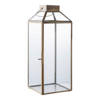 Laterne Mysore Lantern Orange - Orange, Design, Glas/Metall (13.5/35/13.5cm)