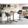 BARPALL VALLETTA - svart/antracit, Klassisk, metall/textil (57/92-119/52cm) - Premium Living