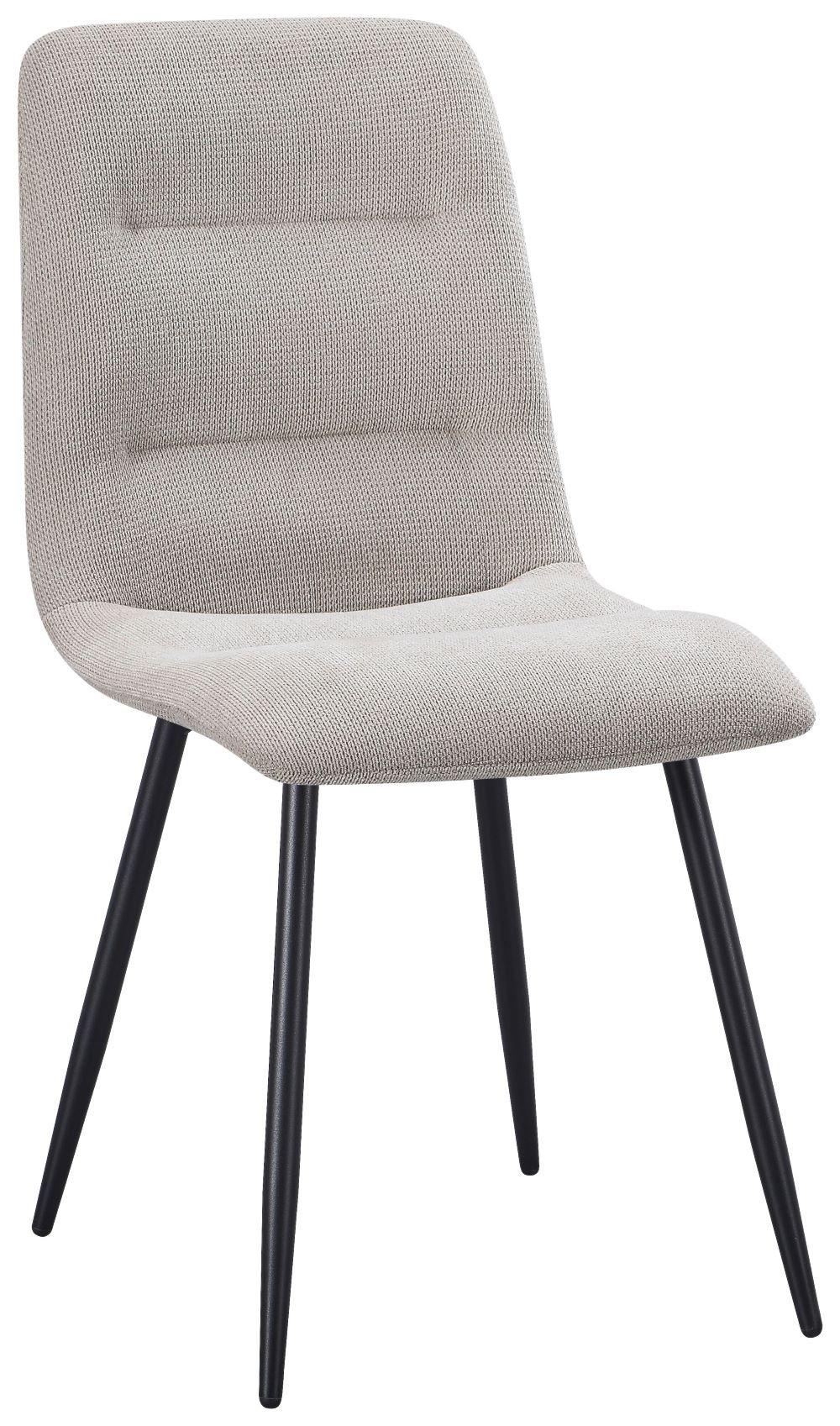 Scaun TINA - bej/negru, Modern, metal/textil (45/86/58cm) - Based