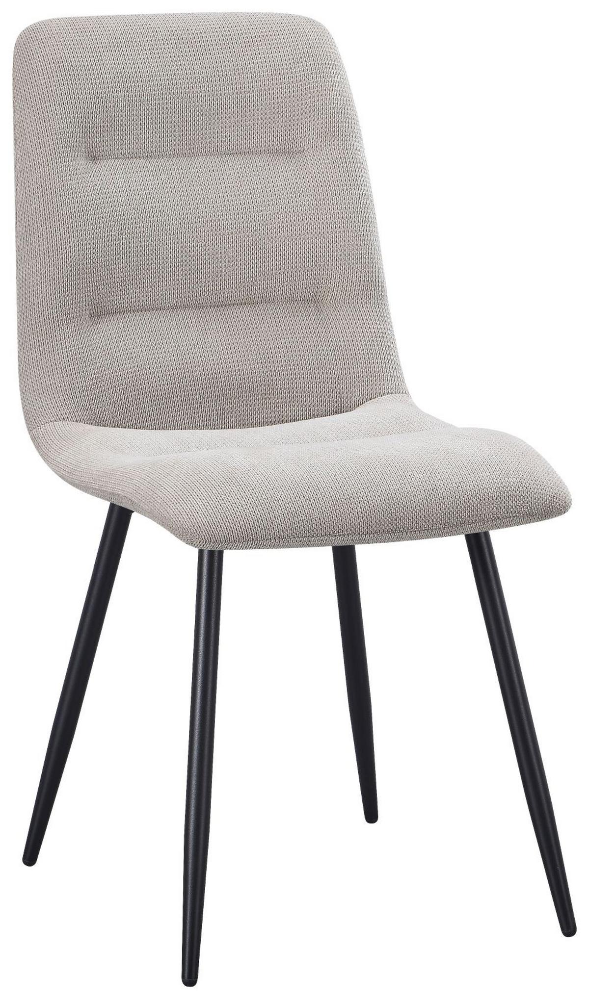 Scaun TINA - bej/negru, Modern, metal/textil (45/86/58cm) - Based