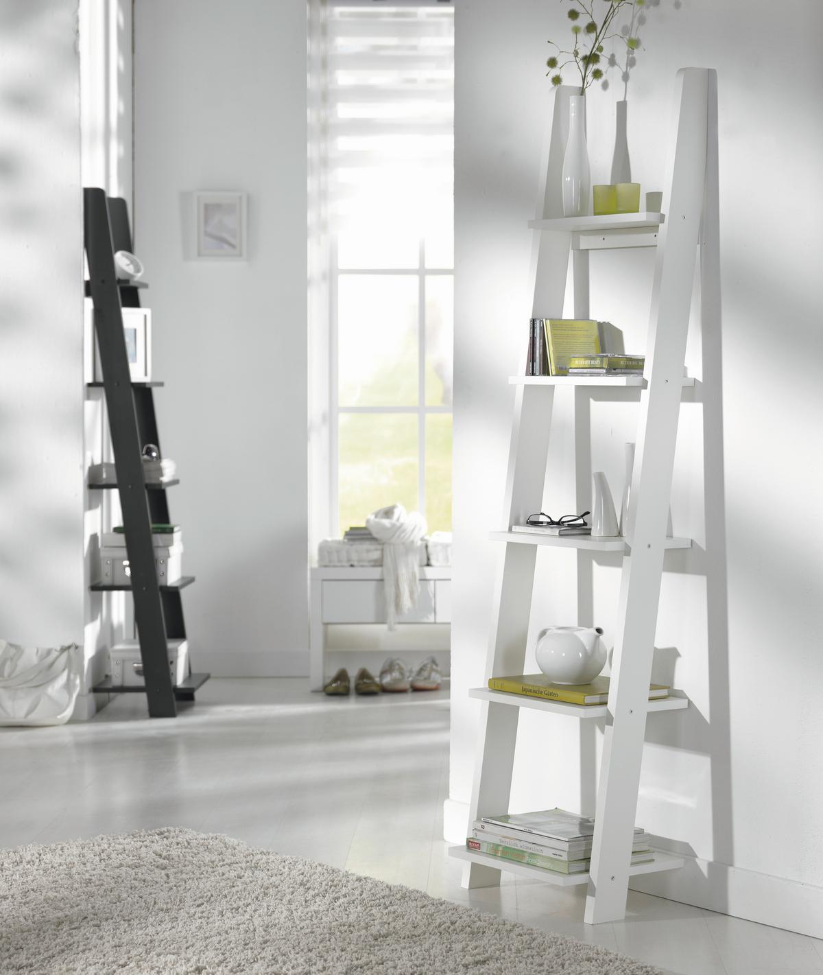 Regal in Weiß mit 5 Fächer - Weiß, KONVENTIONELL, Holz/Holzwerkstoff (41,4/176/34,2cm) - Mömax