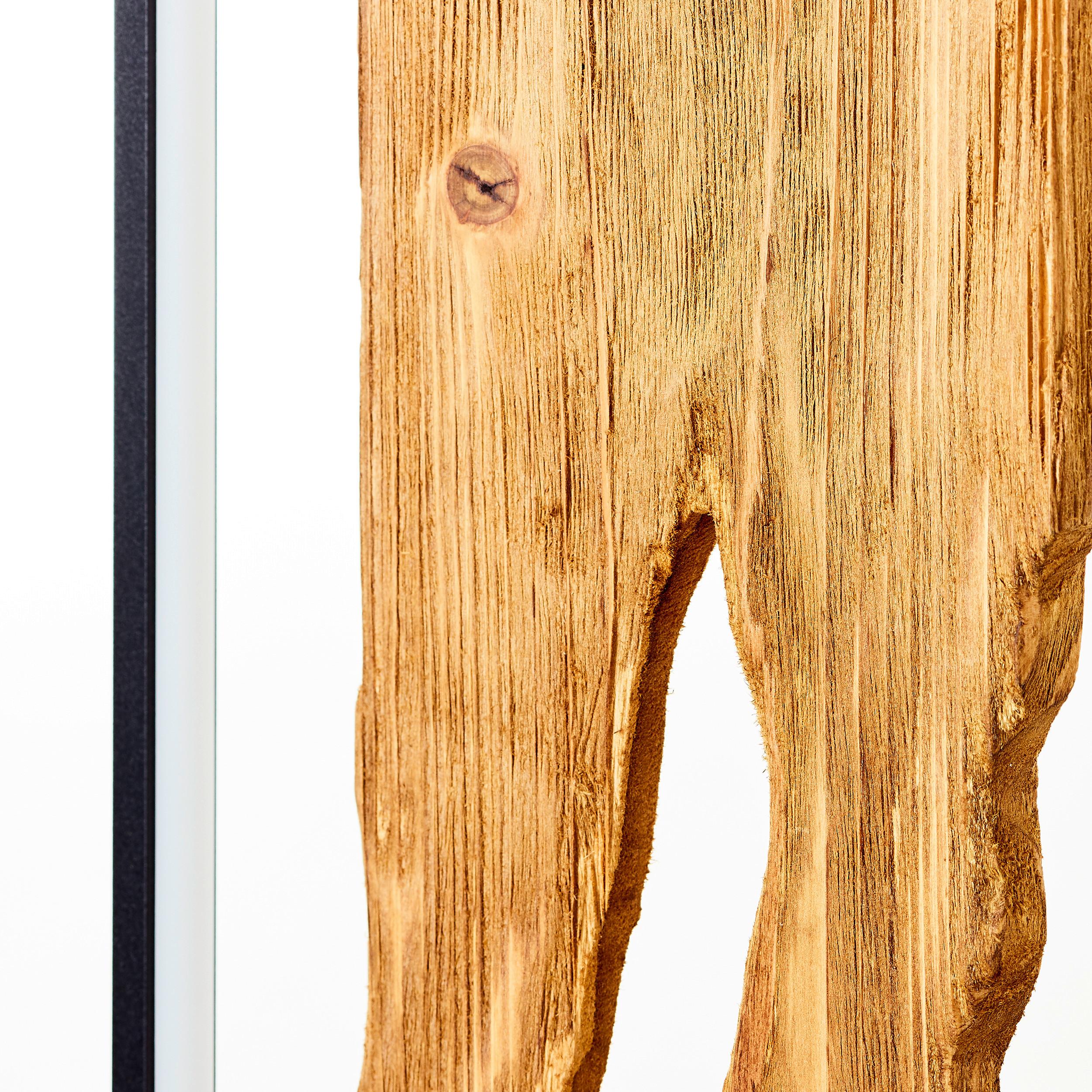 LED-Stehleuchte Braun/Schwarz max. 20 Watt - Schwarz/Braun, Design, Holz/Metall (33/18/120cm) - Brilliant