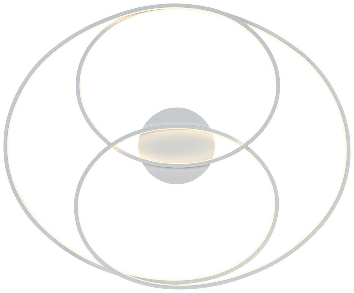 LED-Deckenleuchte Wilma Weiß max. 43 Watt - Weiß, MODERN, Kunststoff/Metall (65/80/15,5cm) - Mömax