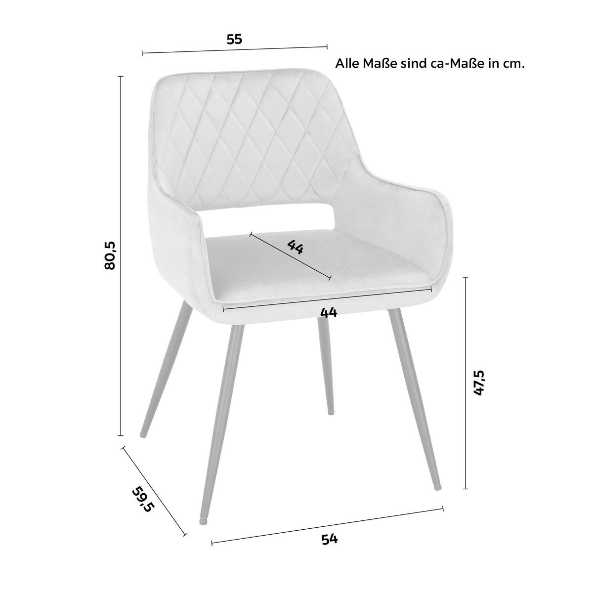 Scaun cu brațe Serafina - roz/negru, Modern, lemn/metal (55/80,5/59,5cm) - Based