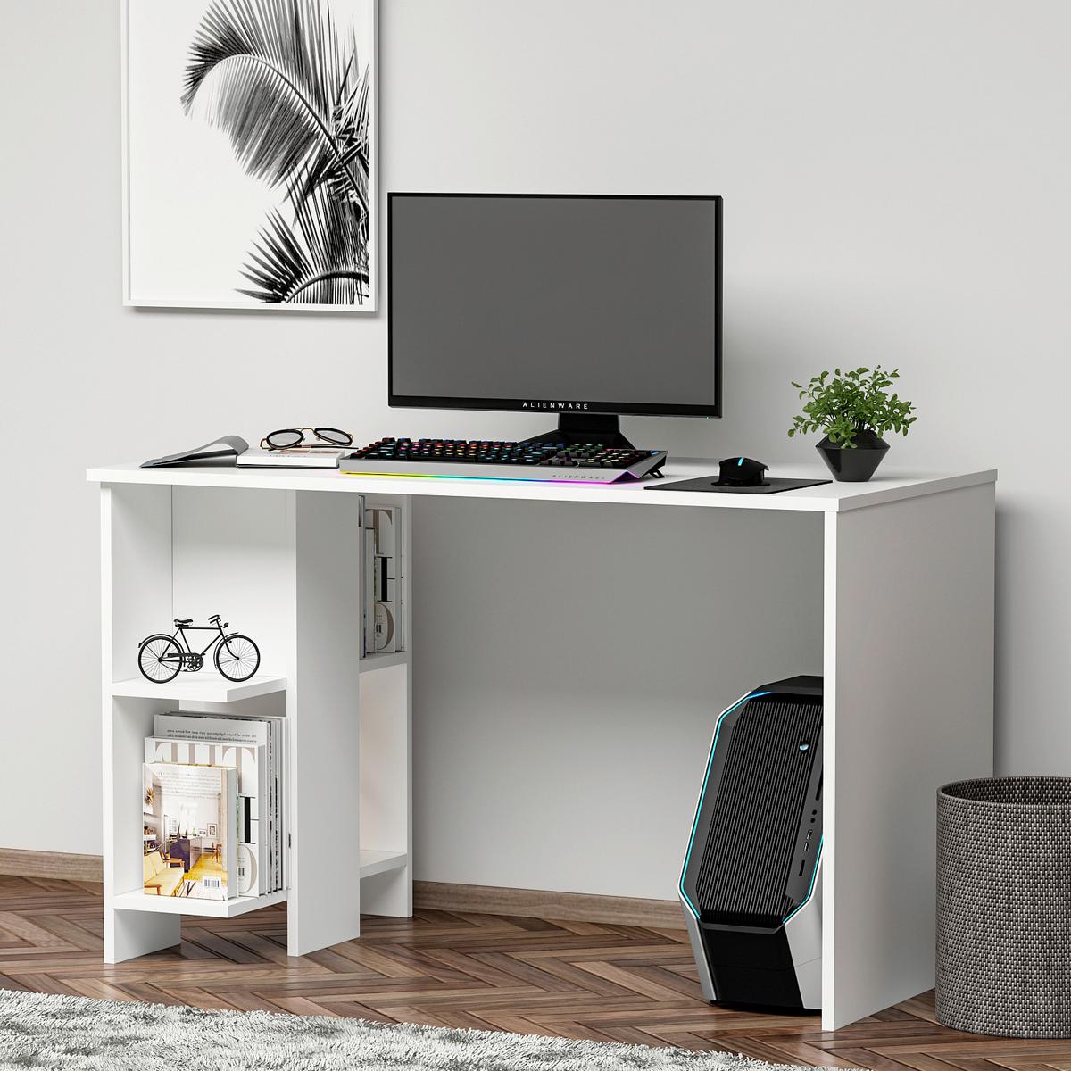 SCHREIBTISCH ALYA SCHREIBTISCH - Weiss, Design, Holzwerkstoff (120/60/73cm) - Livetastic