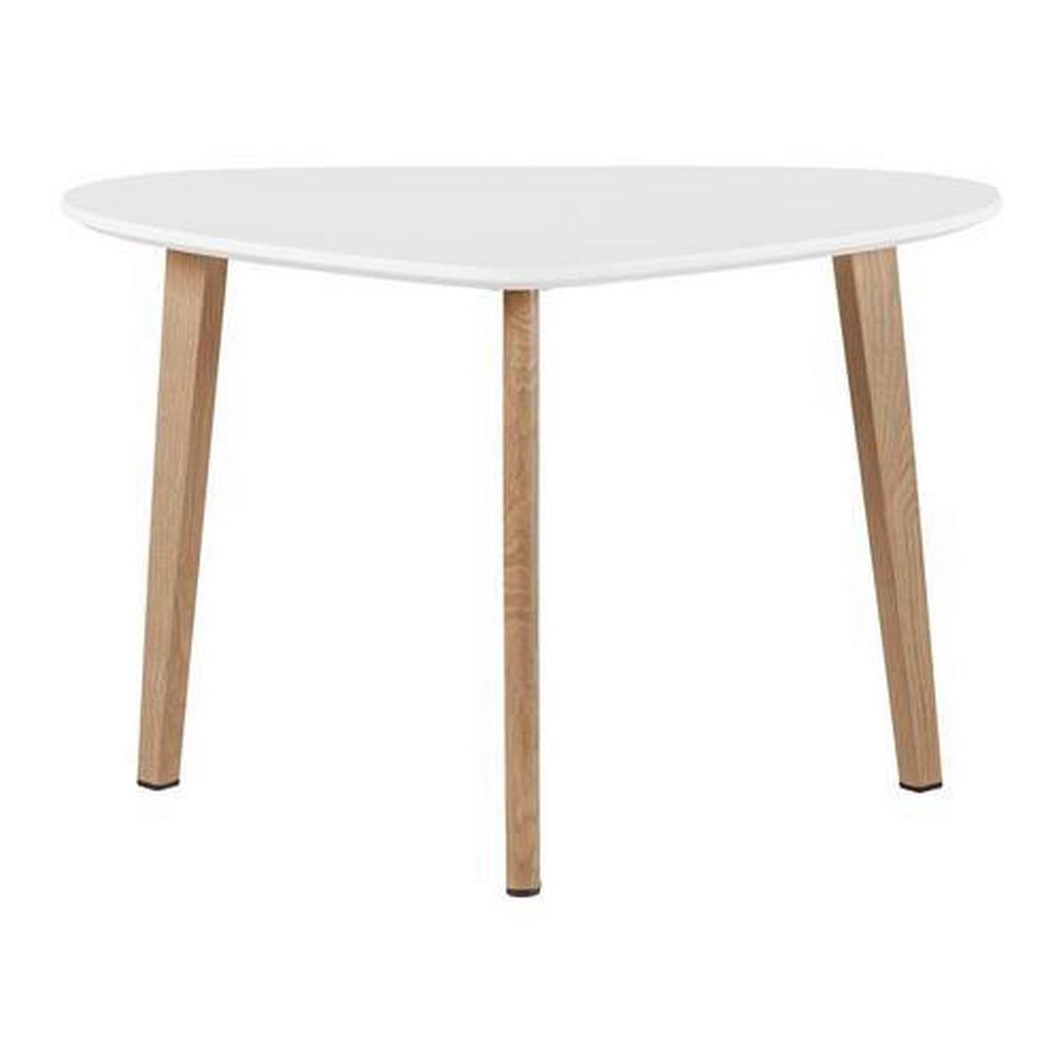 Couchtisch Kimi Weiß Buche MDF - Buchefarben/Weiß, MODERN, Holz/Metall (70/40/46,5cm) - Bessagi Home