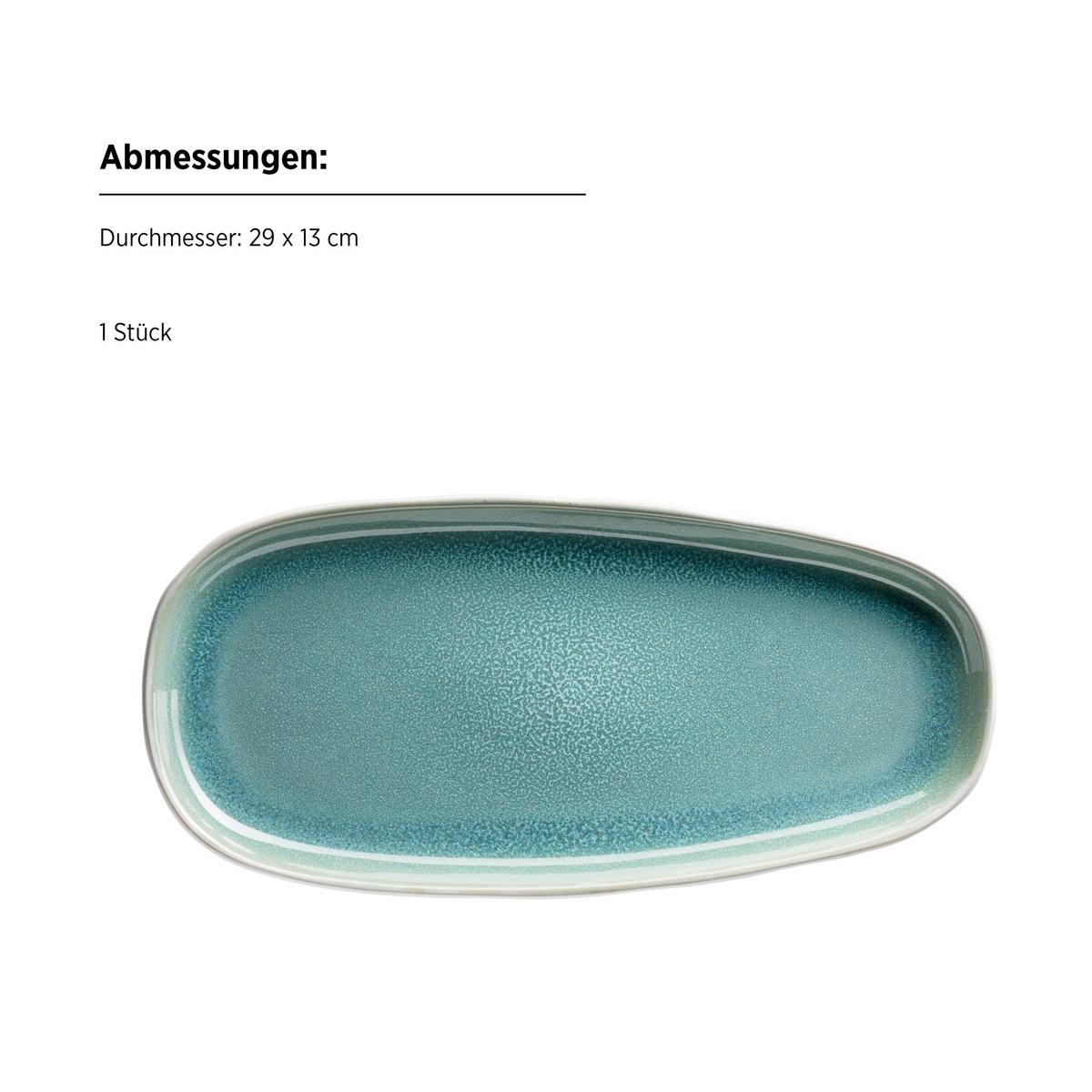 Servierplatten-set 934502 Servierplatten-Set Elea - Hellgrün, Basics, Keramik - Mäser