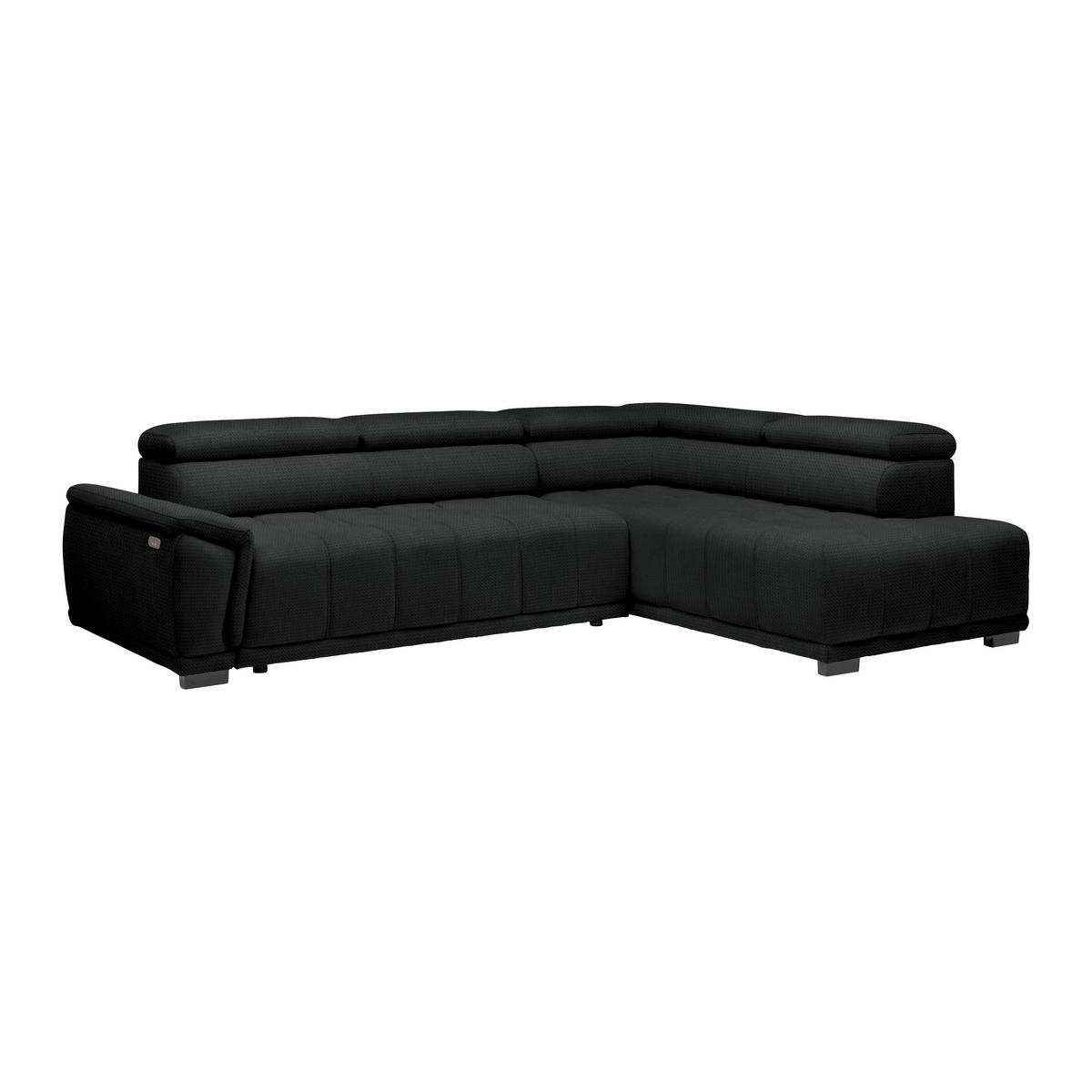 Kutna Garnitura Gremio - crna/antracit, Moderno, tekstil/plastika (283/206cm) - Modern Living