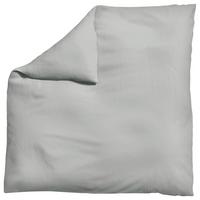 Bettdeckenbezug Woven Satin Hellgrau ca. 200x200cm - Hellgrau, Basics, Textil (200/200cm) - Schlafgut
